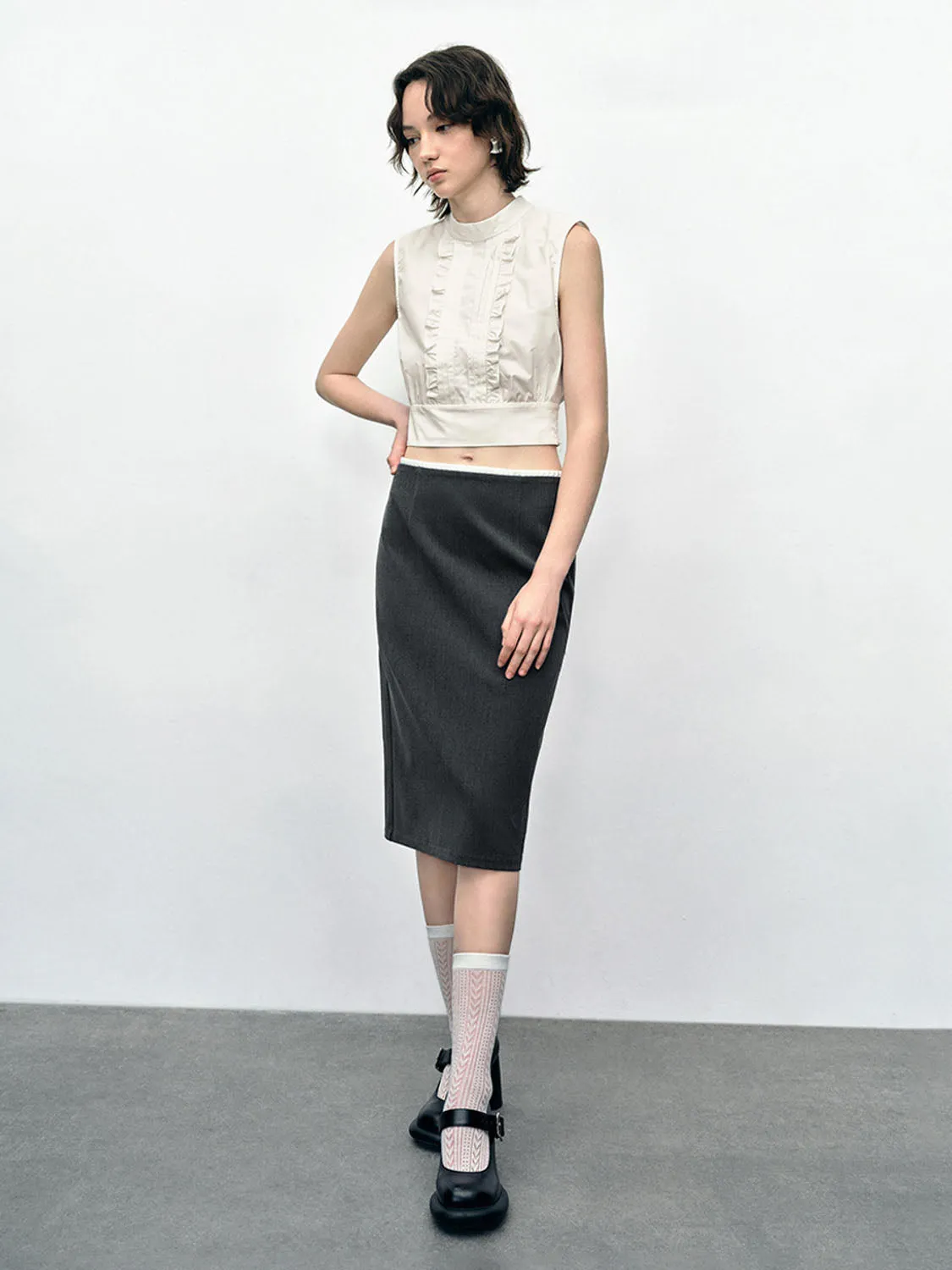 Midi Straight Skirts
