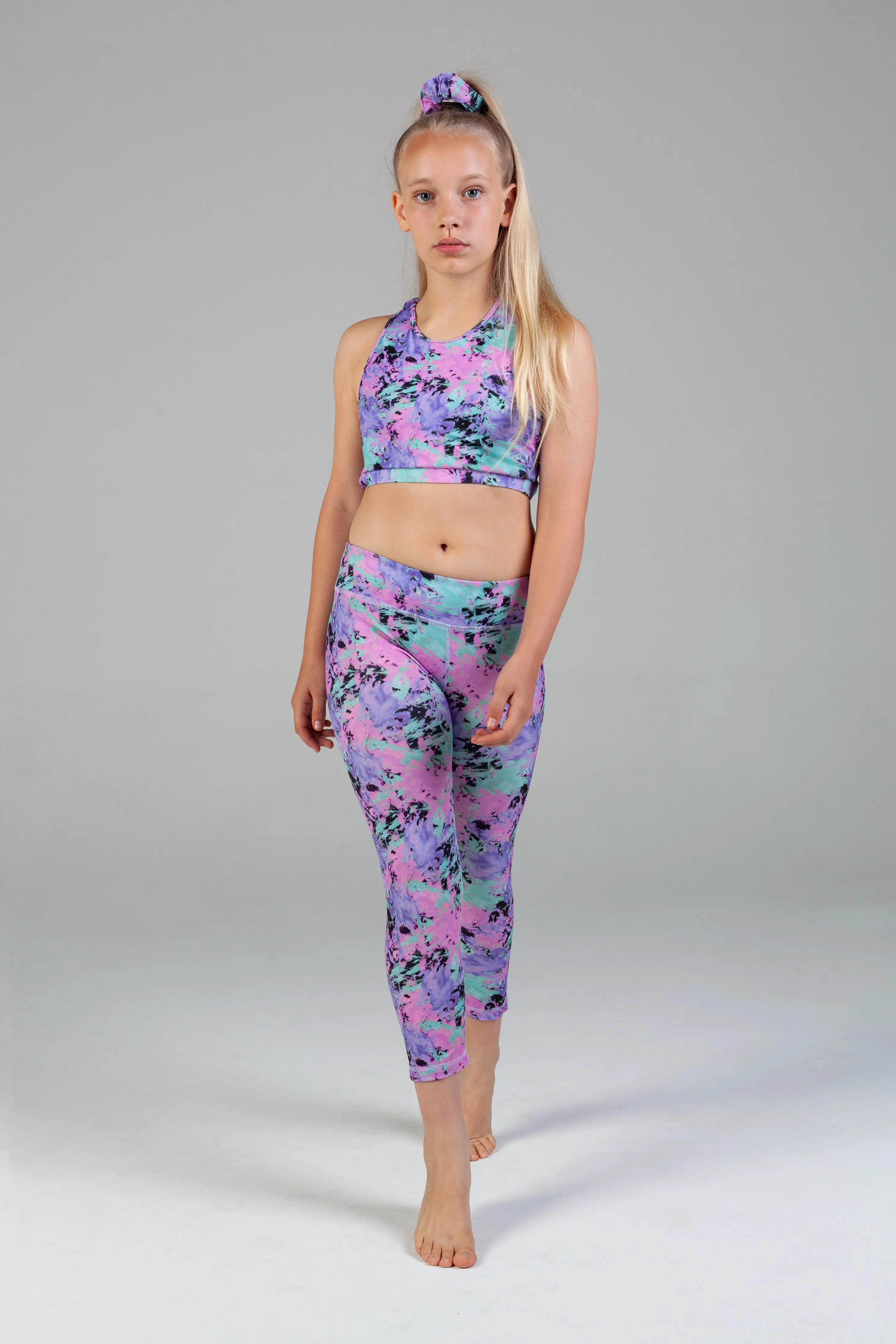 Mila Racer Crop - Sprinkle Paint