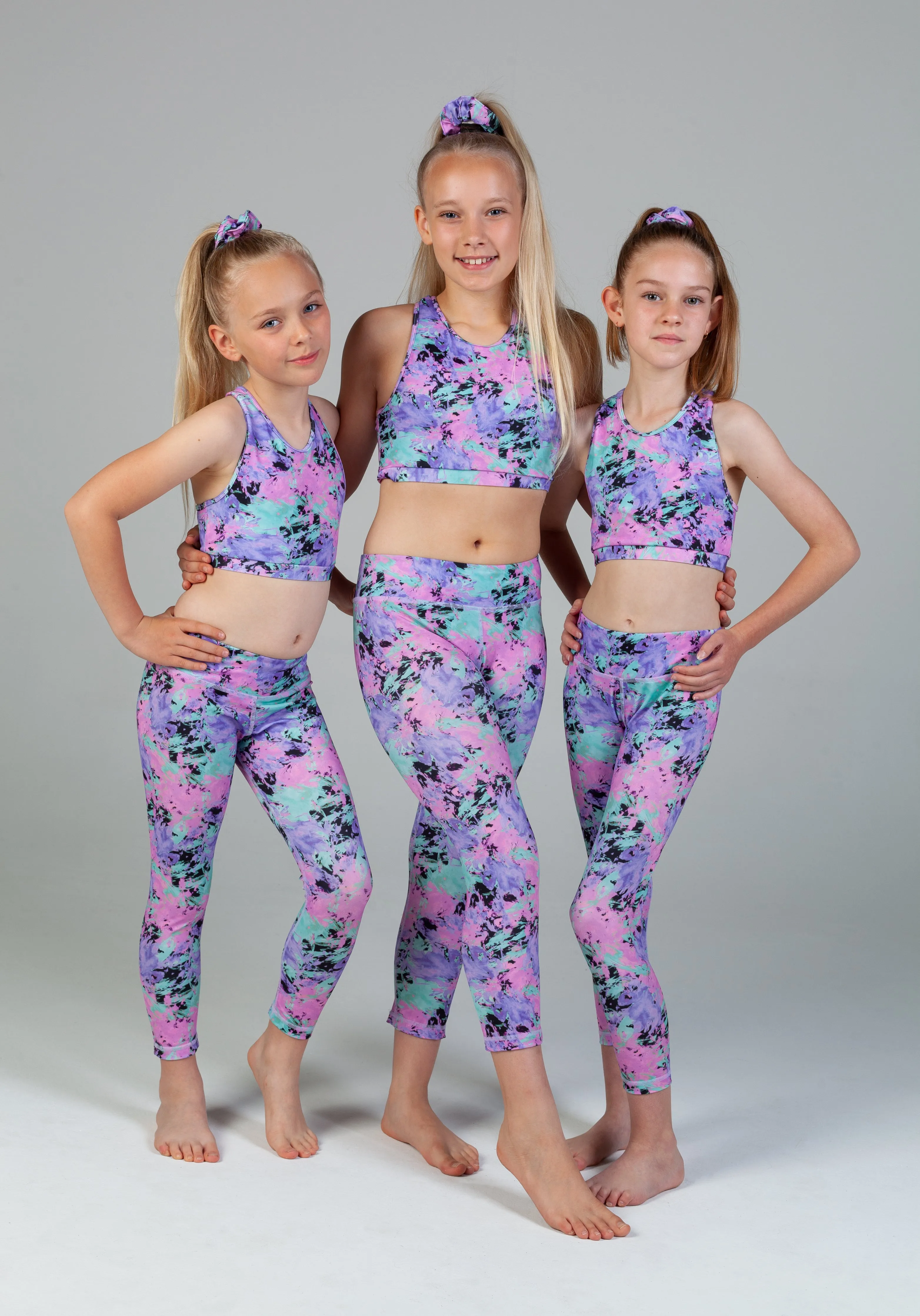 Mila Racer Crop - Sprinkle Paint