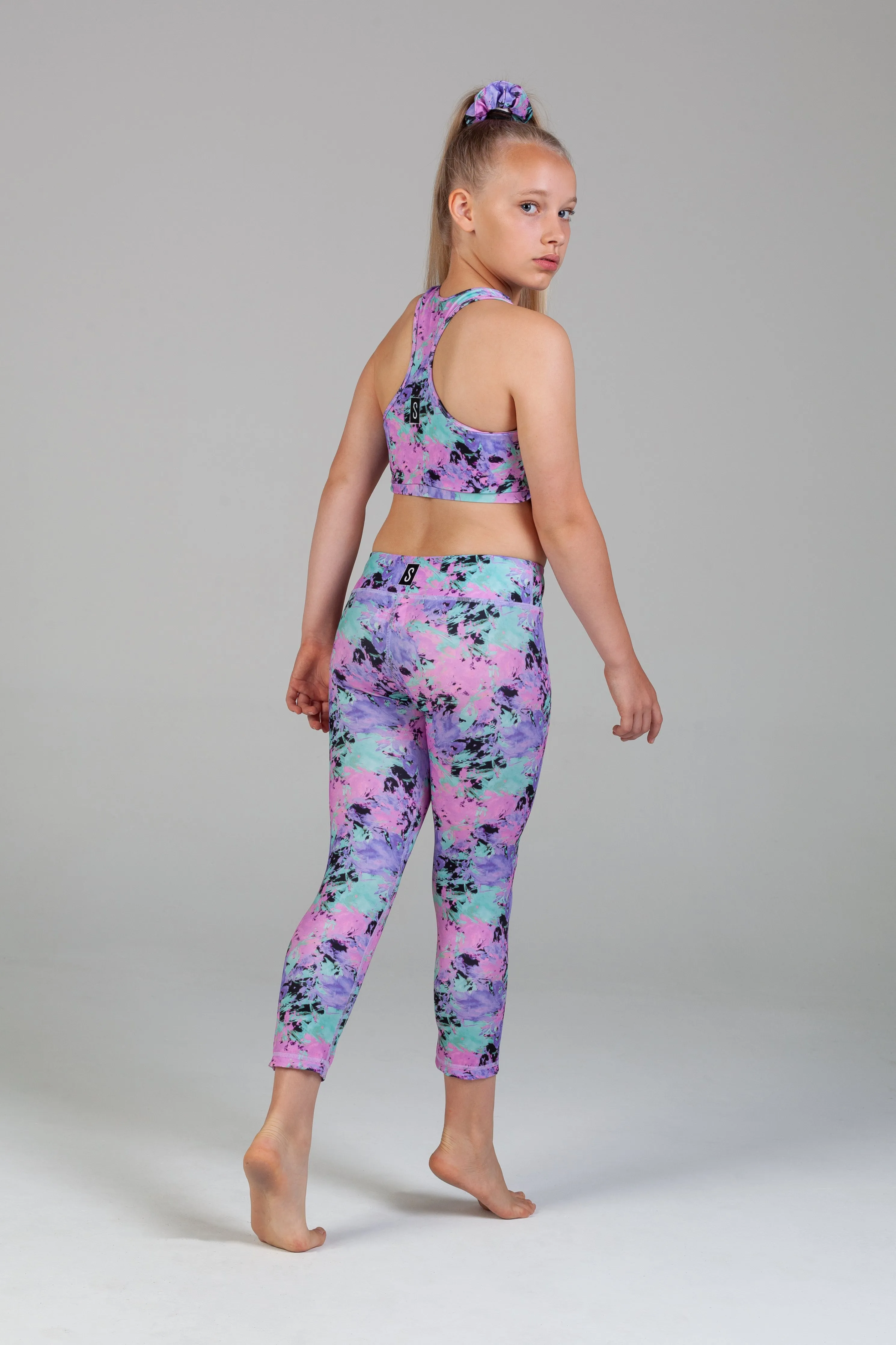 Mila Racer Crop - Sprinkle Paint