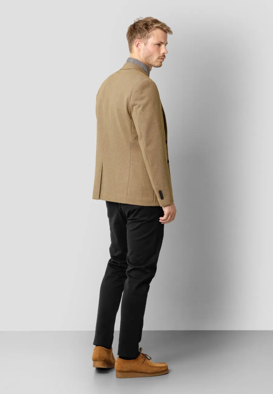 Milano jersey stretch blazer - Mørk Kamel