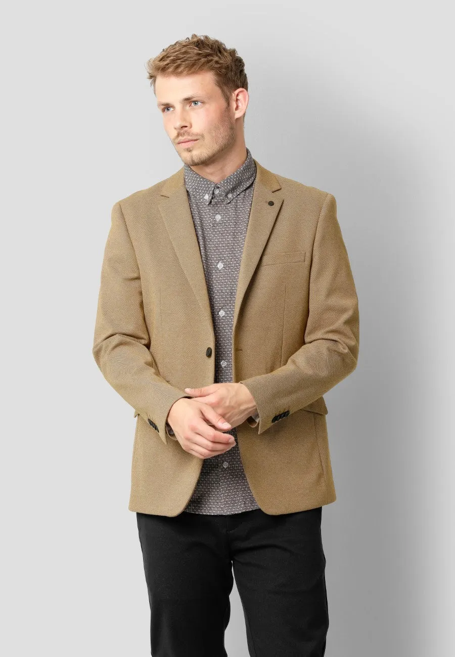 Milano jersey stretch blazer - Mørk Kamel