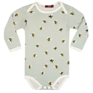 Milkbarn - Long Sleeve Bamboo Onesie - Bumblebee