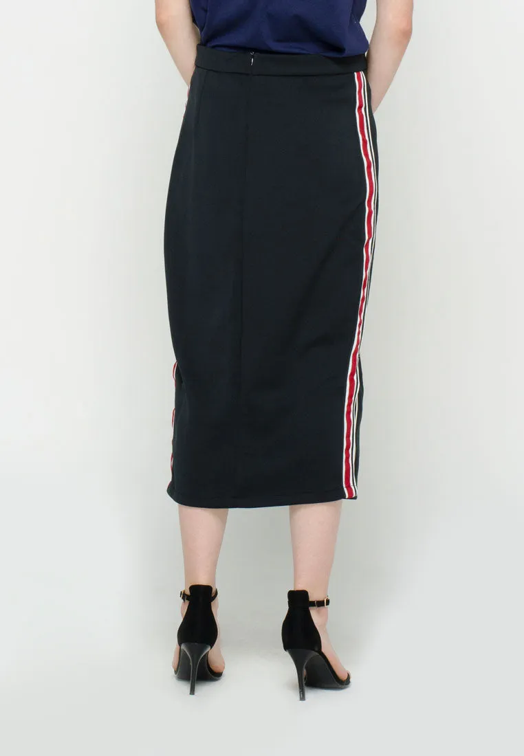 Mix Polyester Midi Skirt