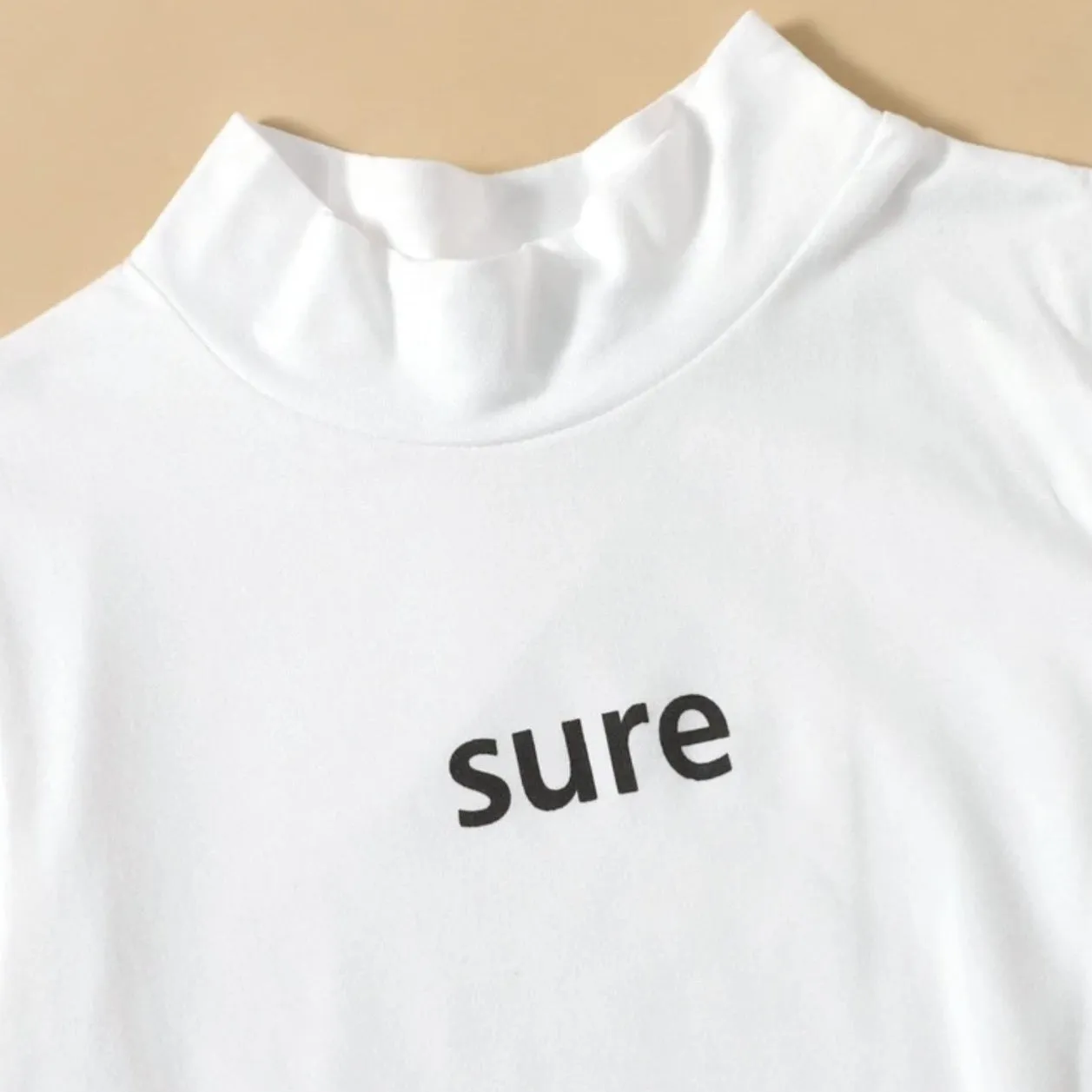 Mock Neck Crop Top