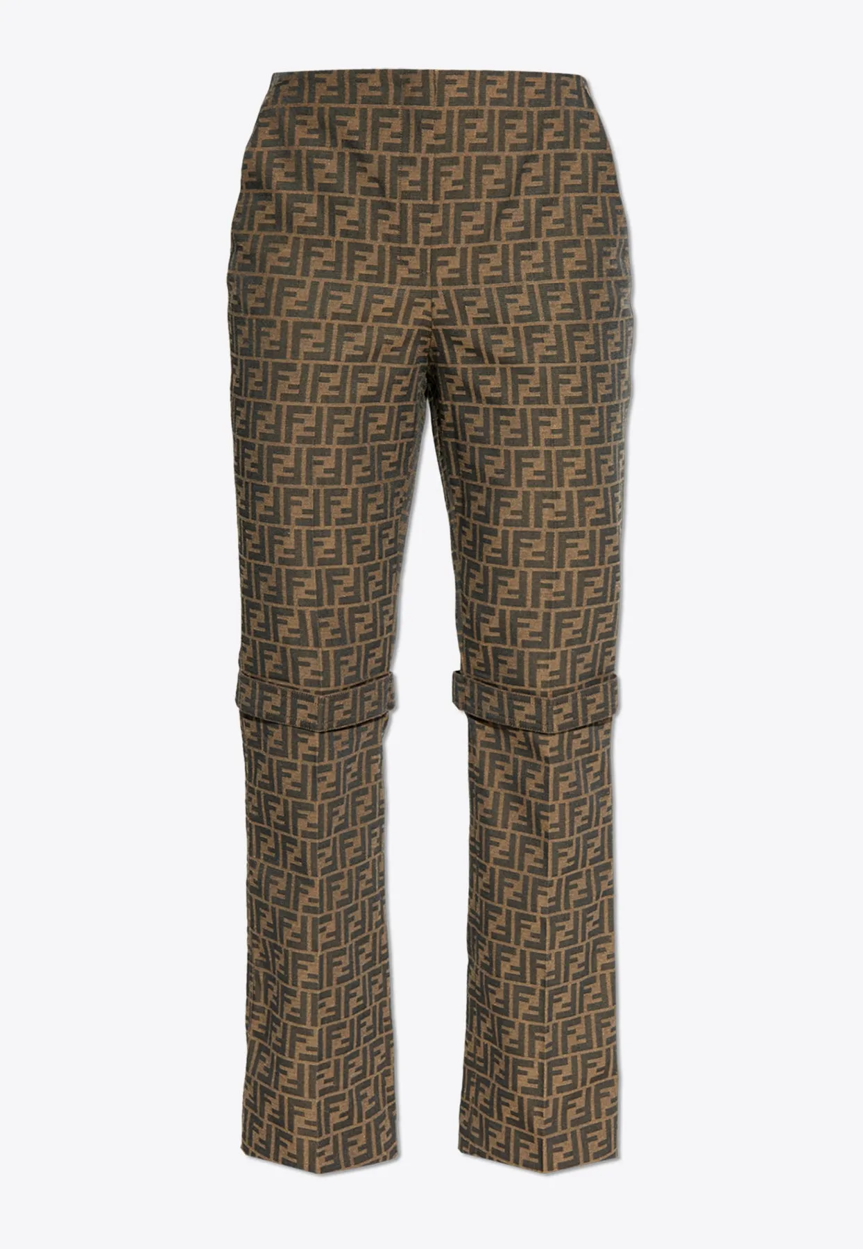 Monogram Print Casual Pants