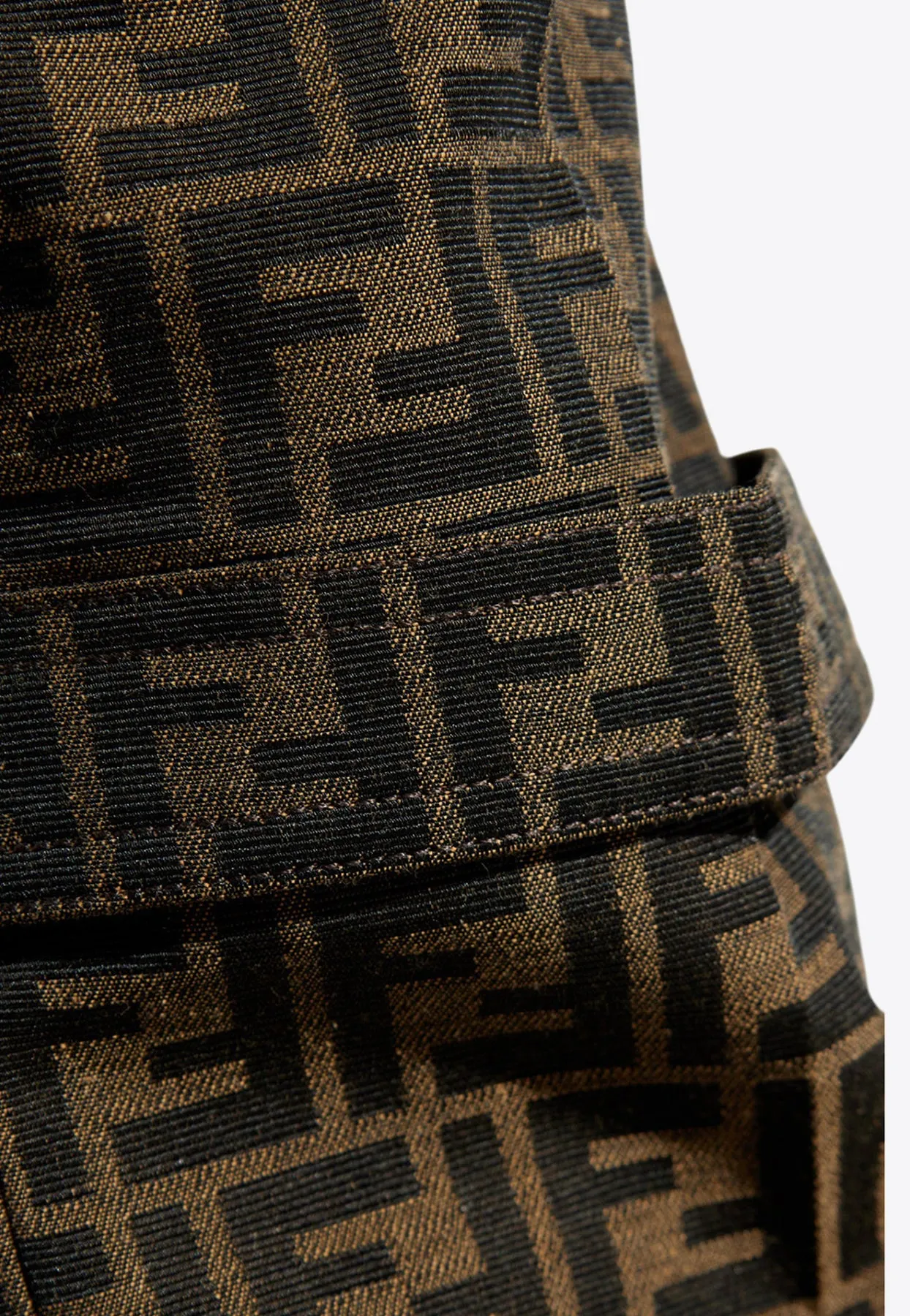 Monogram Print Casual Pants