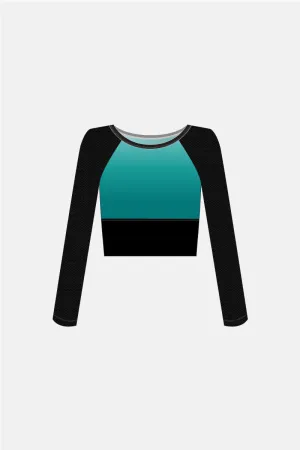 Moon Rising Cropped Long Sleeve Top