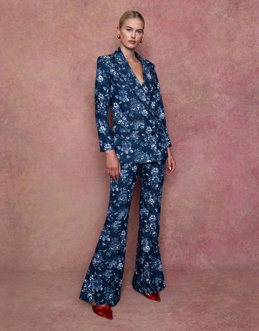 MORGAN DENIM TROUSER