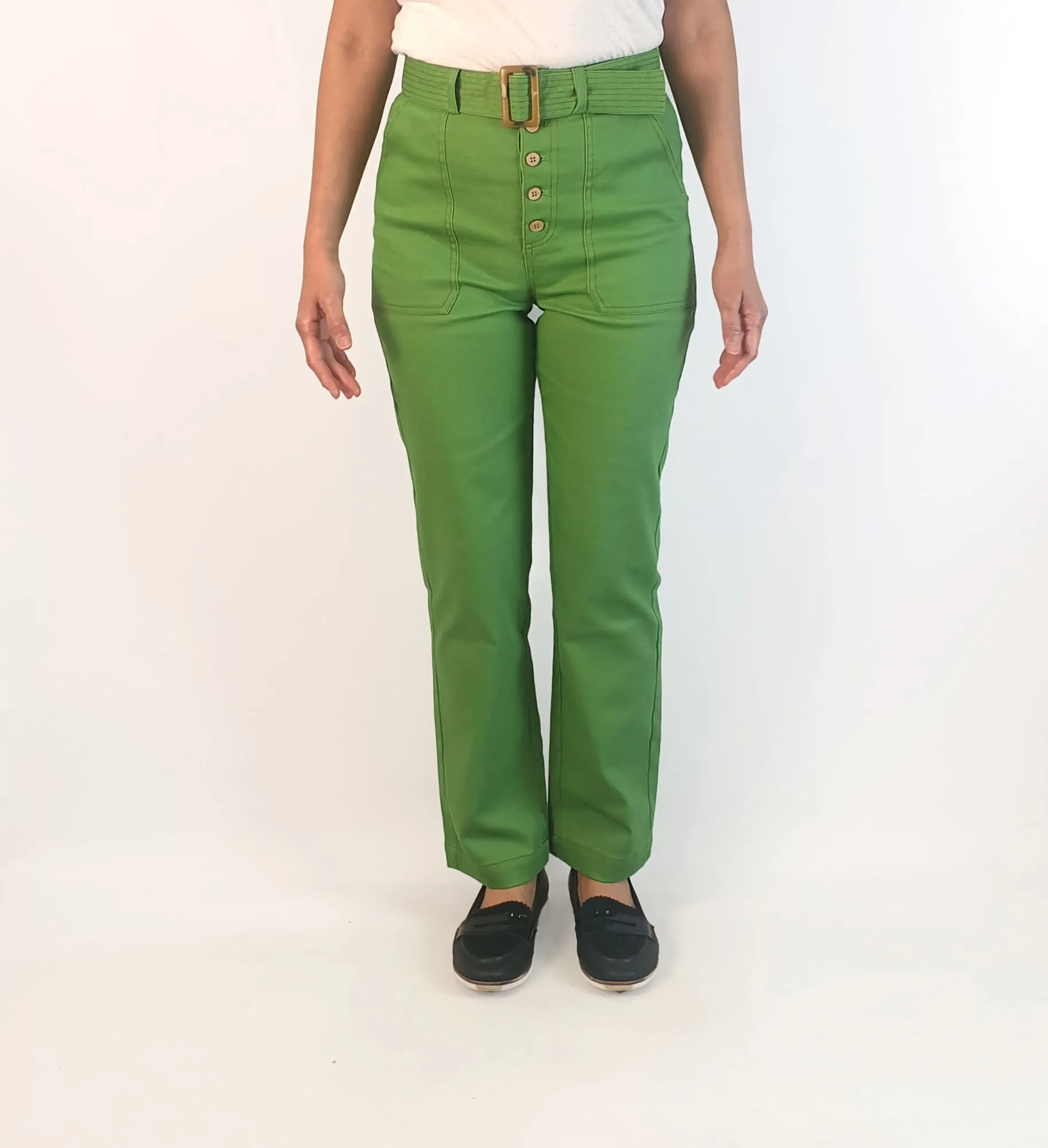 Nancybird green pants size 10