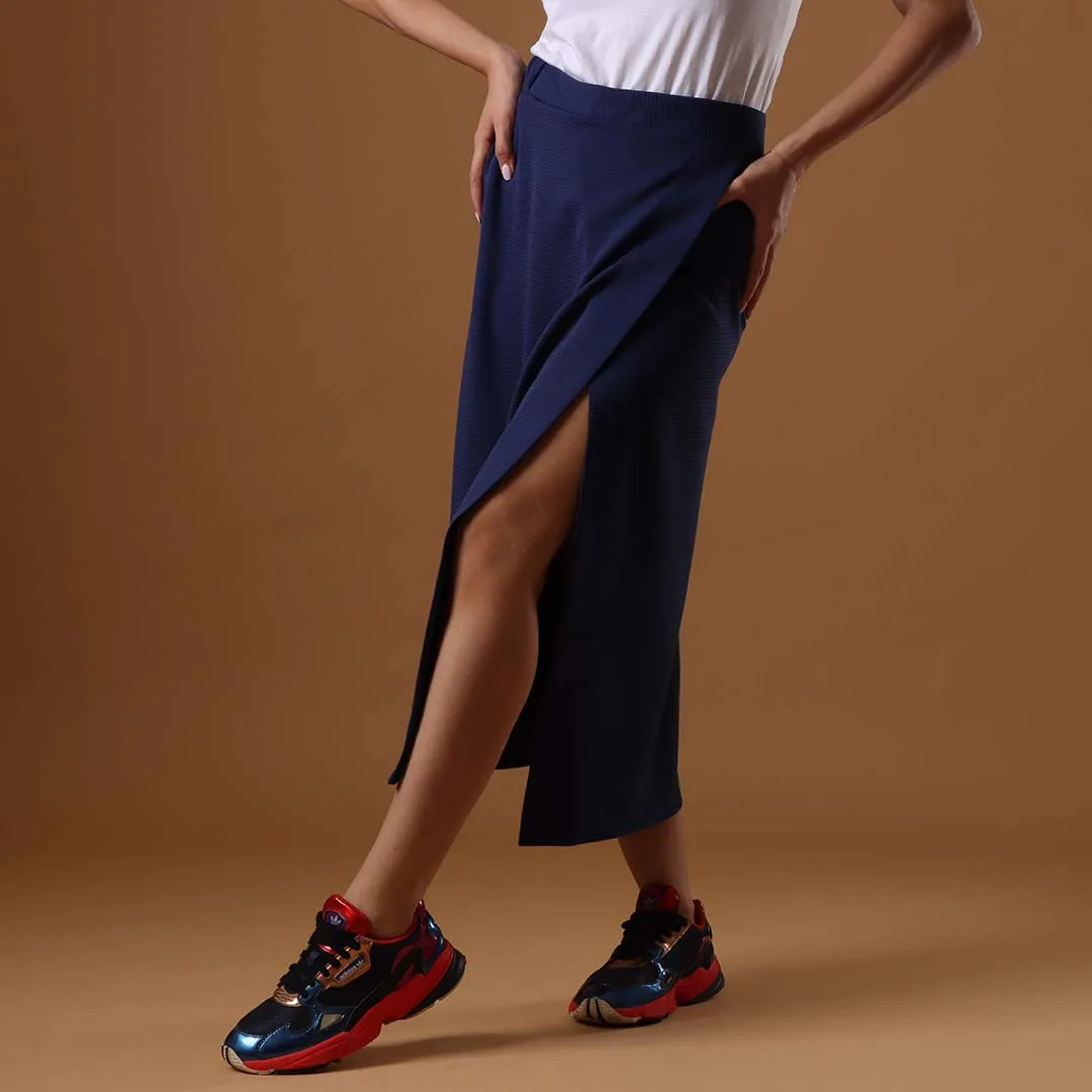 Navy Jogging Skirt