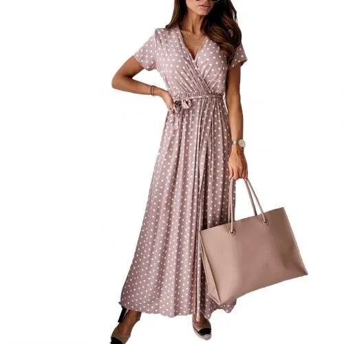 Nayeli® | Long wrap dress with dots