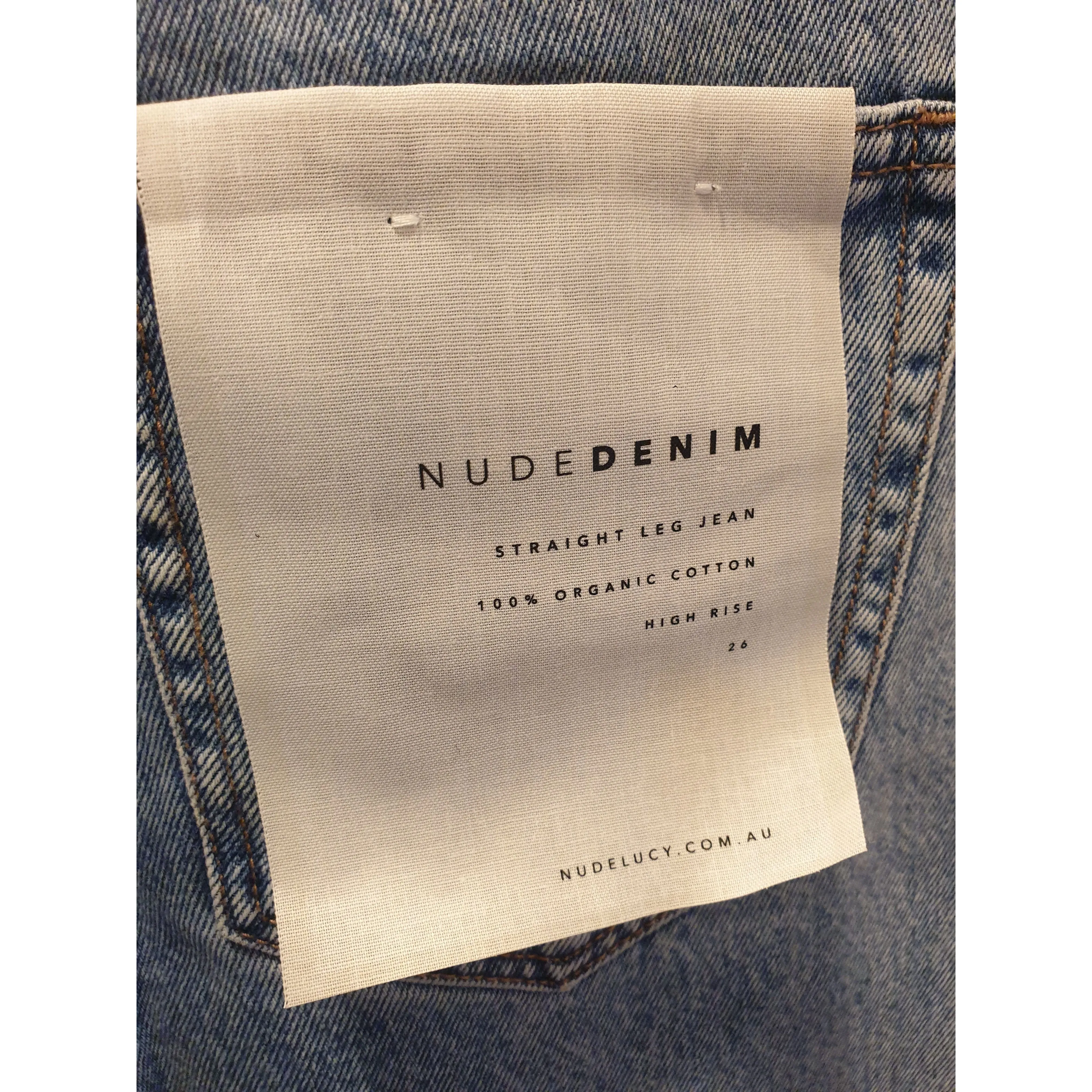 Nude Lucy unworn light denim straight leg jeans size 26 (best fits size 8)