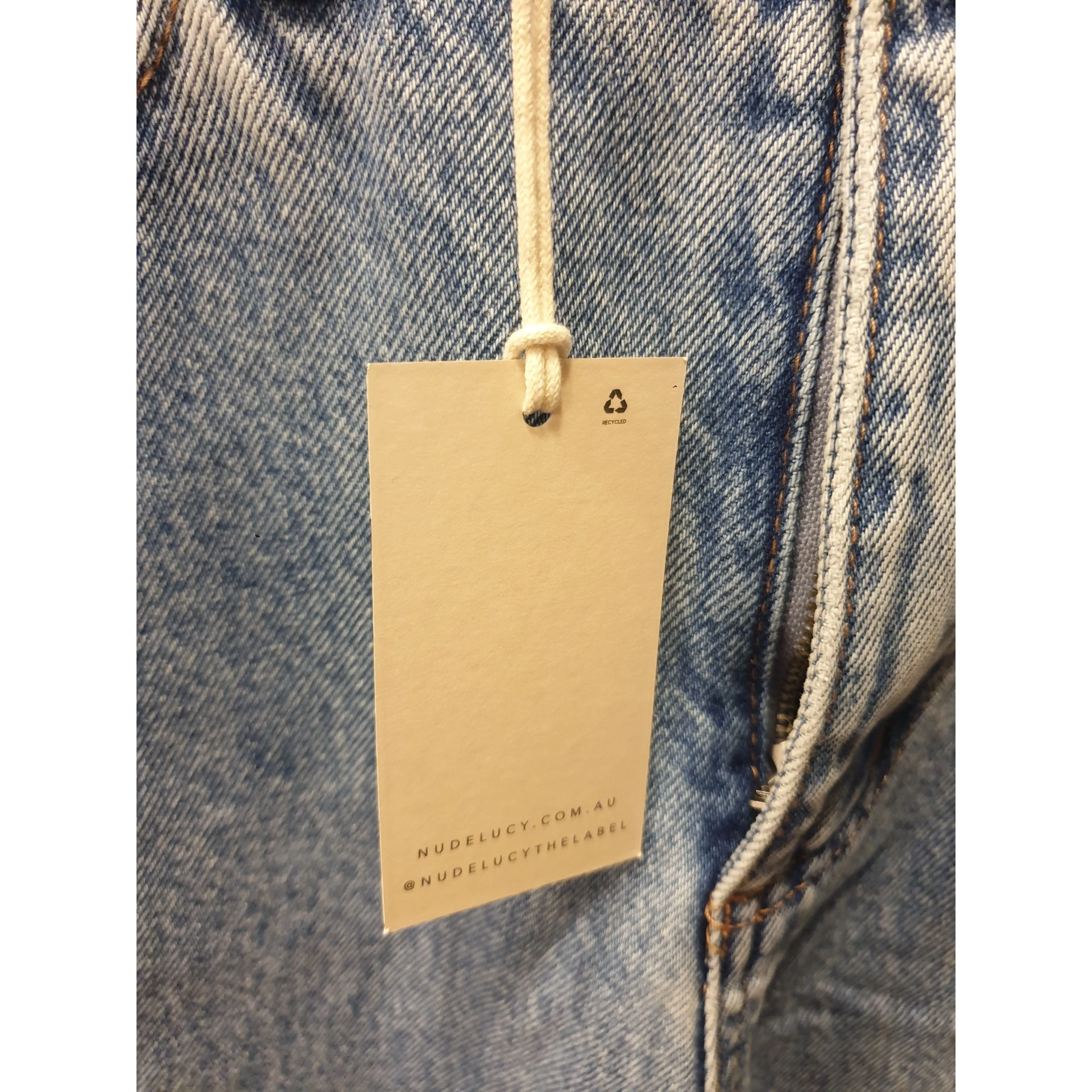 Nude Lucy unworn light denim straight leg jeans size 26 (best fits size 8)