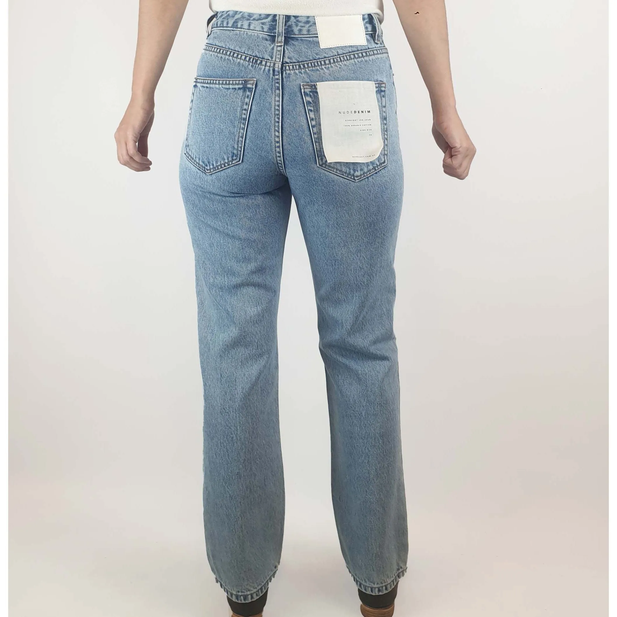 Nude Lucy unworn light denim straight leg jeans size 26 (best fits size 8)