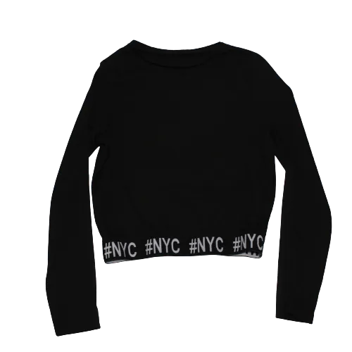 NYC Black Ribbed Top
