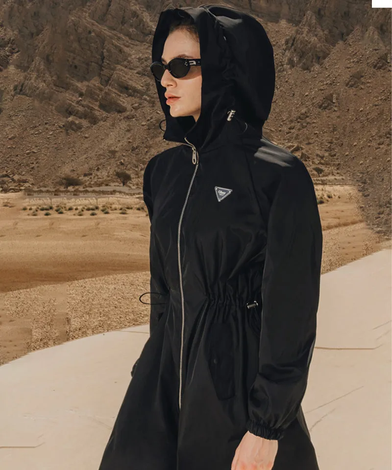 OBER Golf Long Field Windbreaker - Black