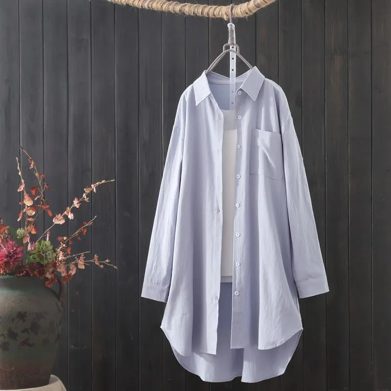 Obsidian Phoenix Women’s White Midi Shirt