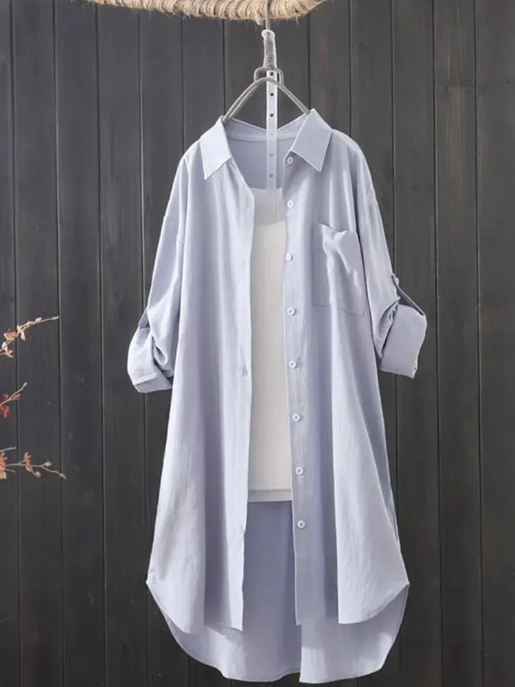 Obsidian Phoenix Women’s White Midi Shirt