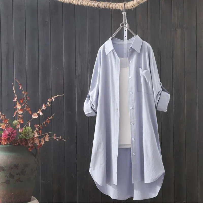 Obsidian Phoenix Women’s White Midi Shirt