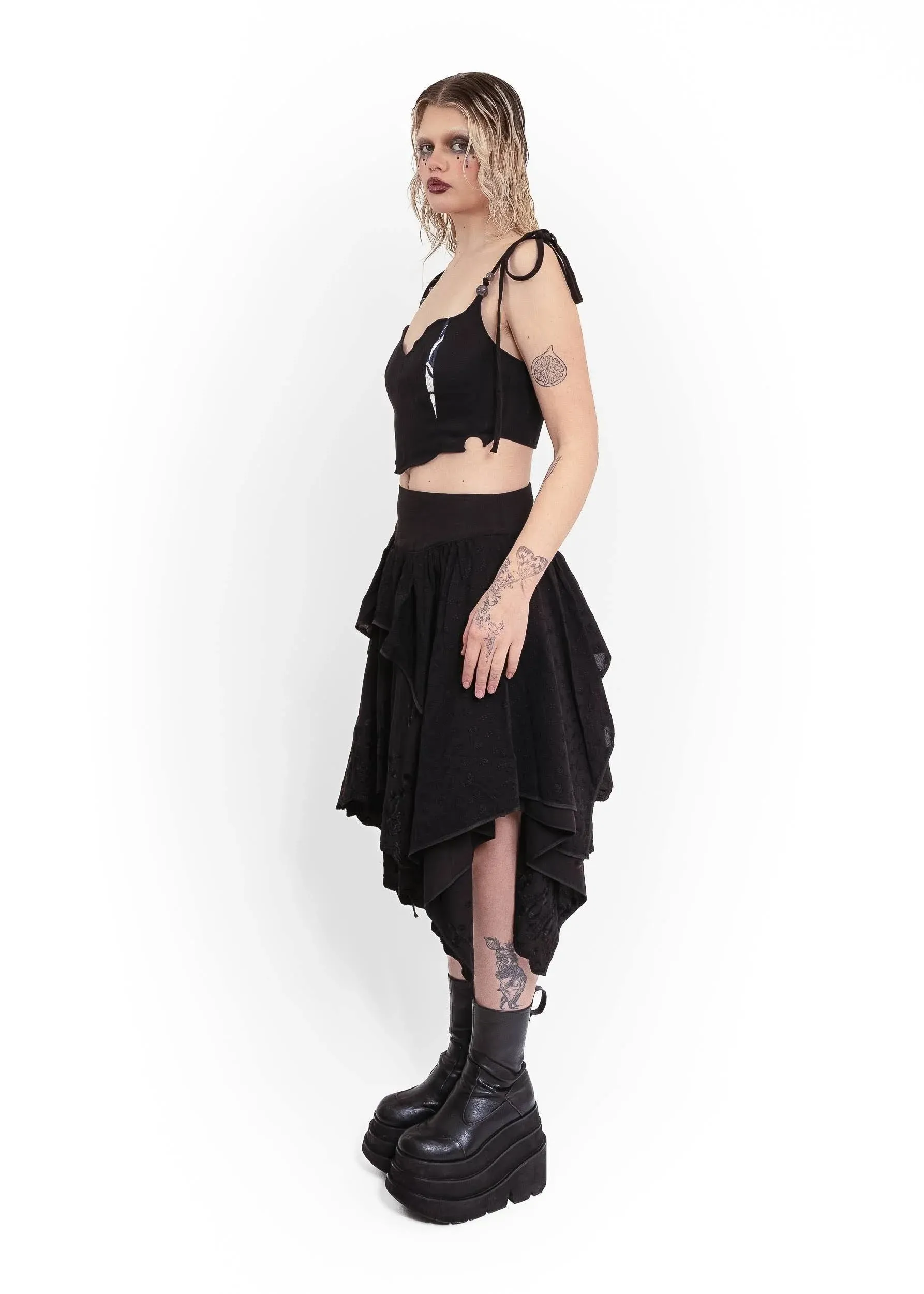 Odessa Midi Skirt- black