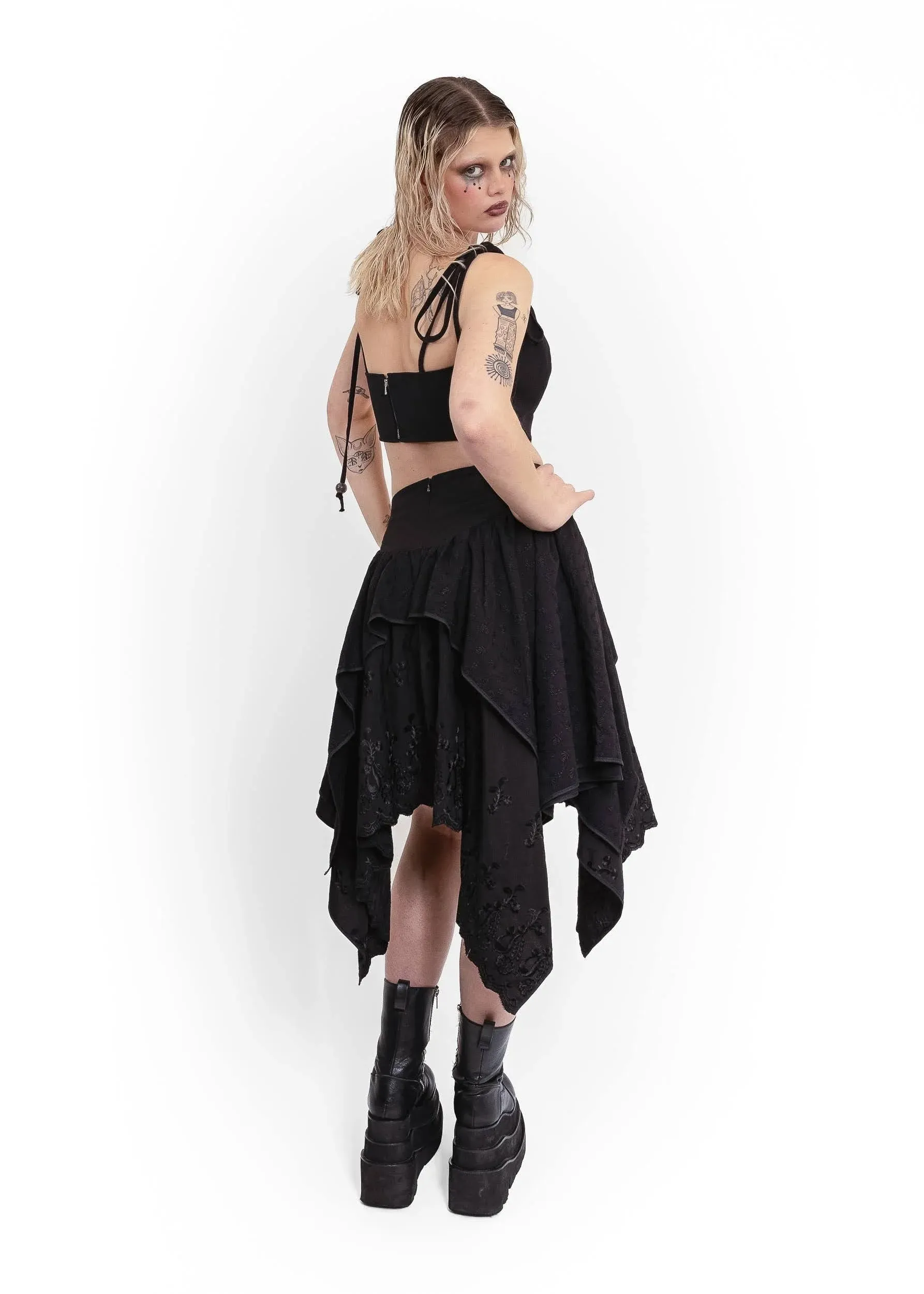 Odessa Midi Skirt- black