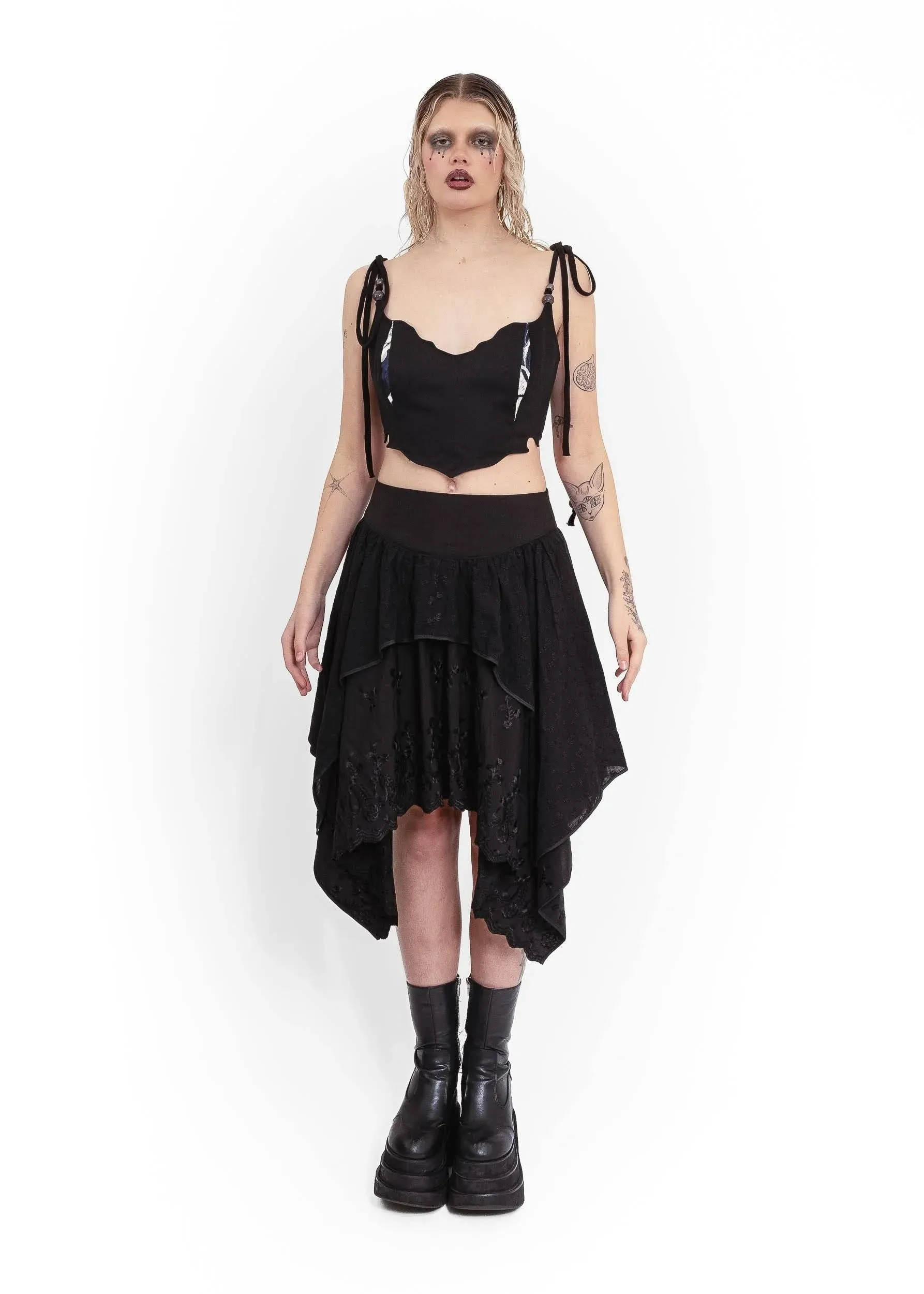 Odessa Midi Skirt- black
