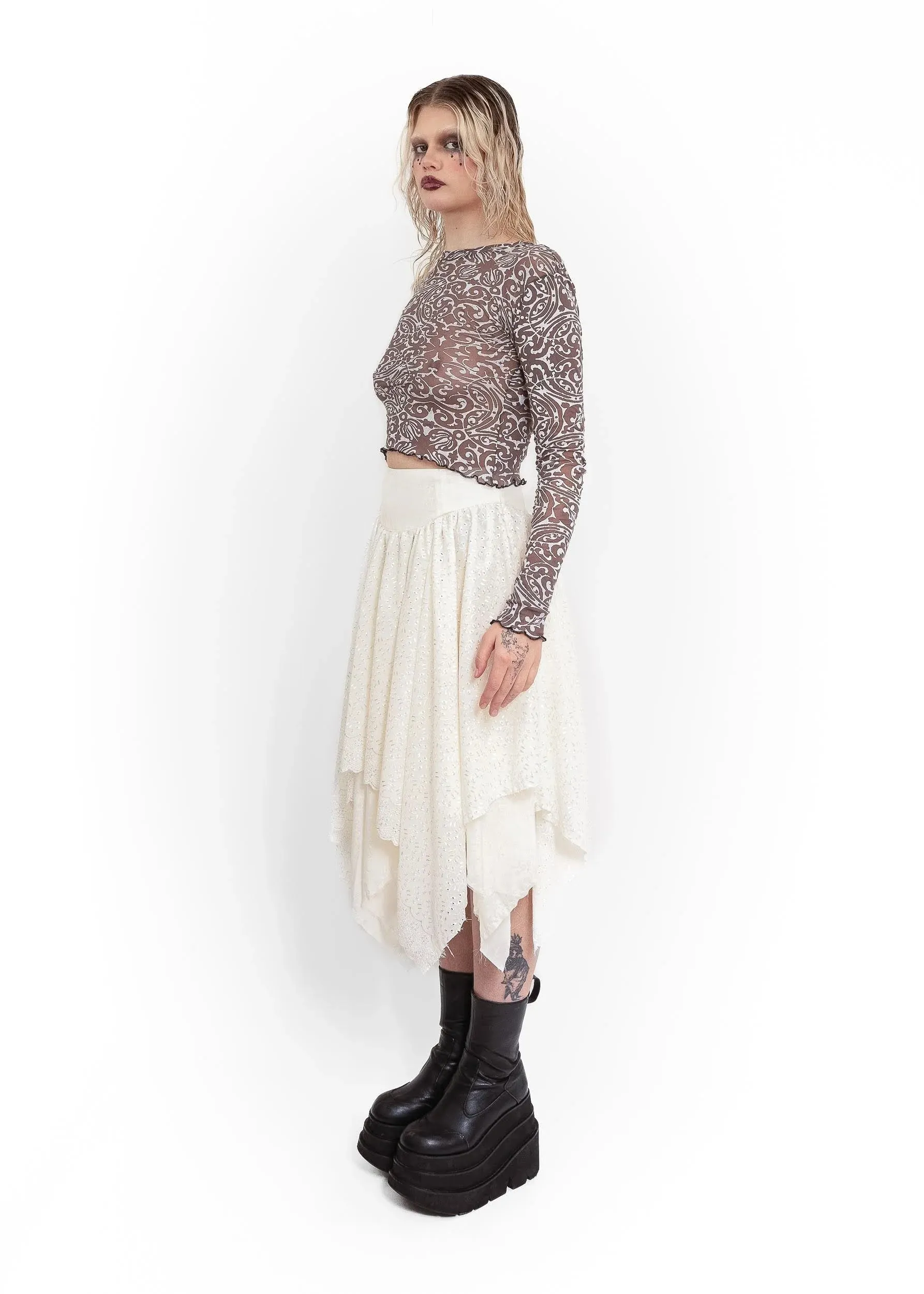 Odessa Midi Skirt- cream