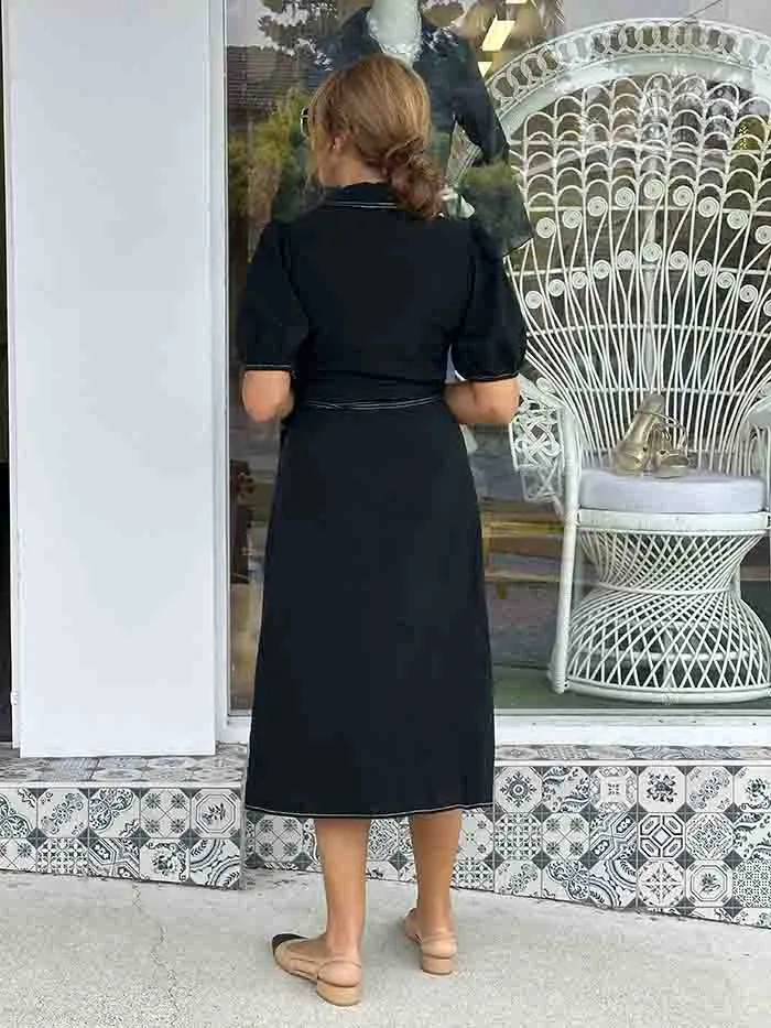 Palo Black Wrap Dress