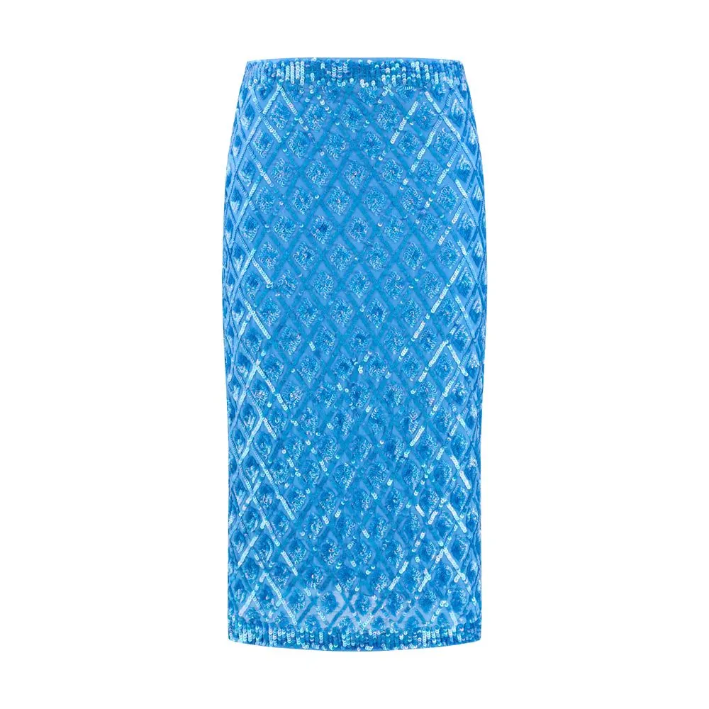 P.A.R.O.S.H. Sequined midi Skirt