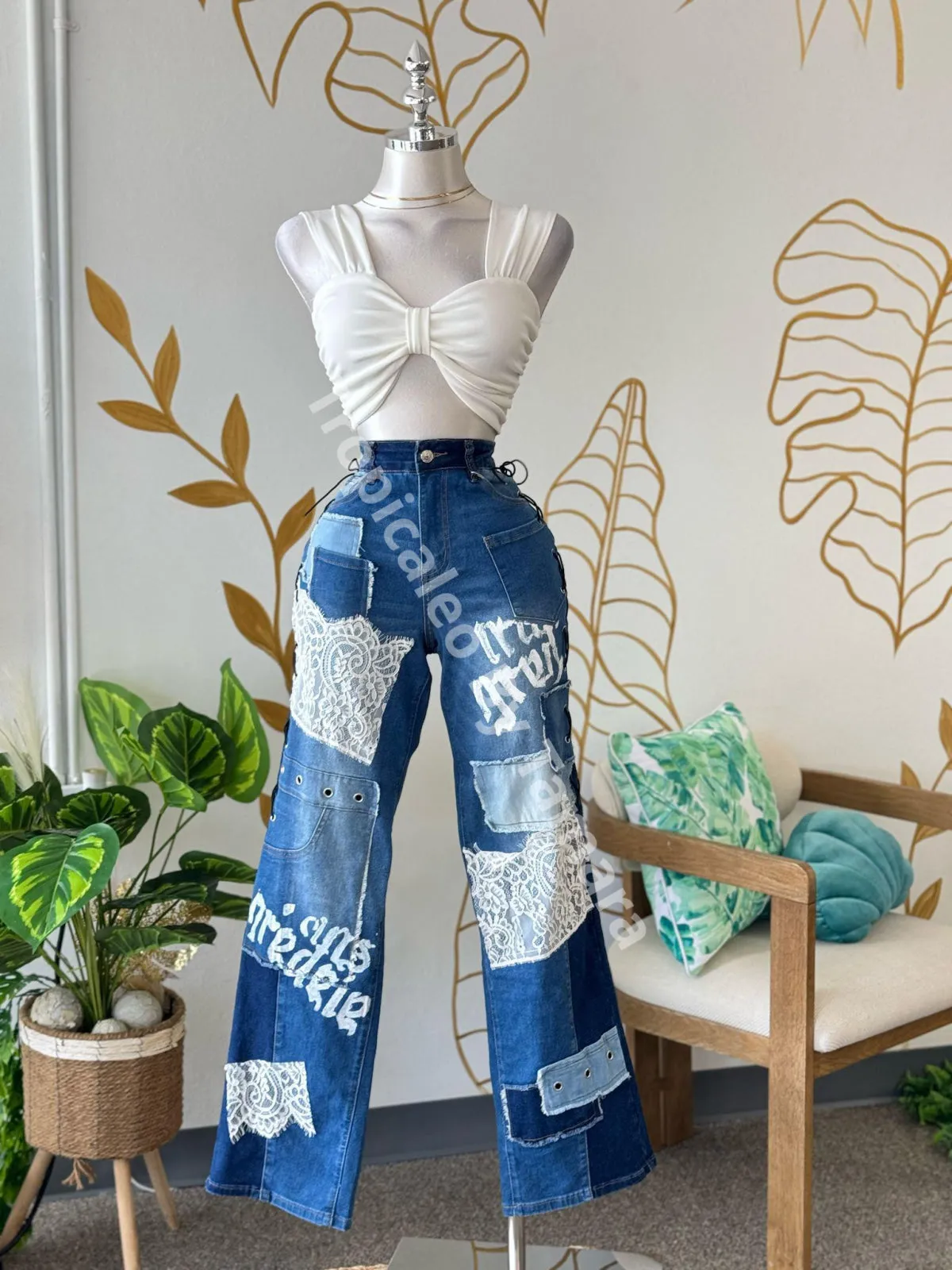 PatchLace Denim