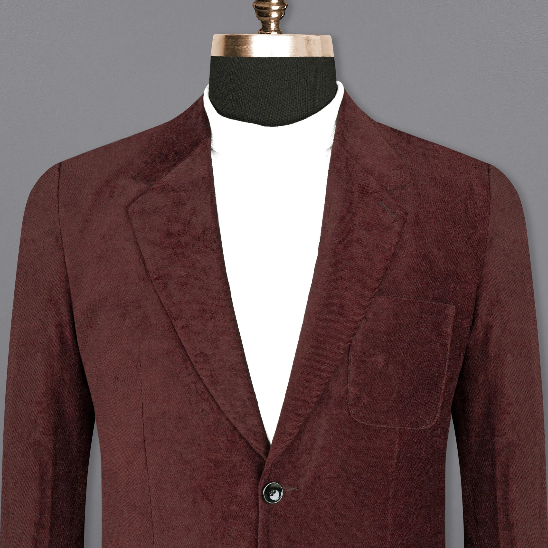Persian Plum velvet Designer Sports Blazer