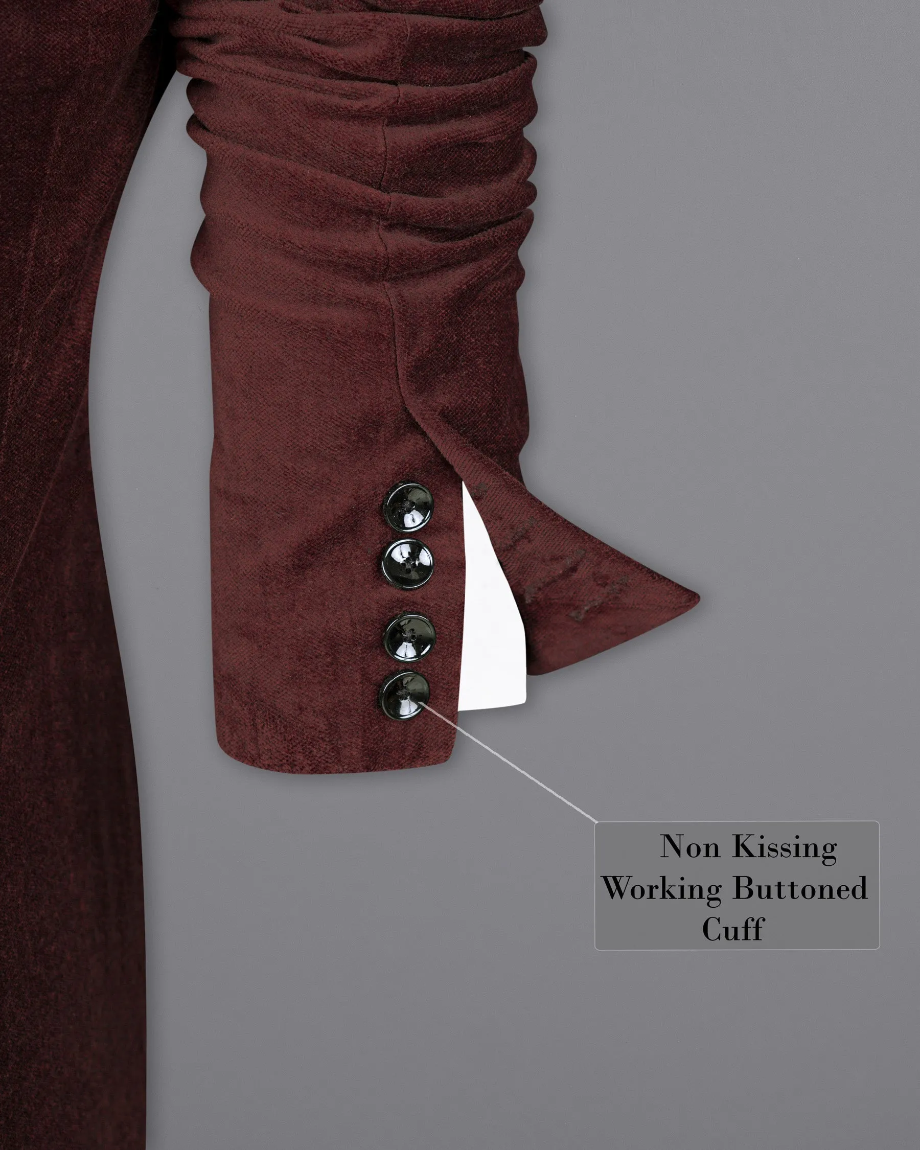 Persian Plum velvet Designer Sports Blazer