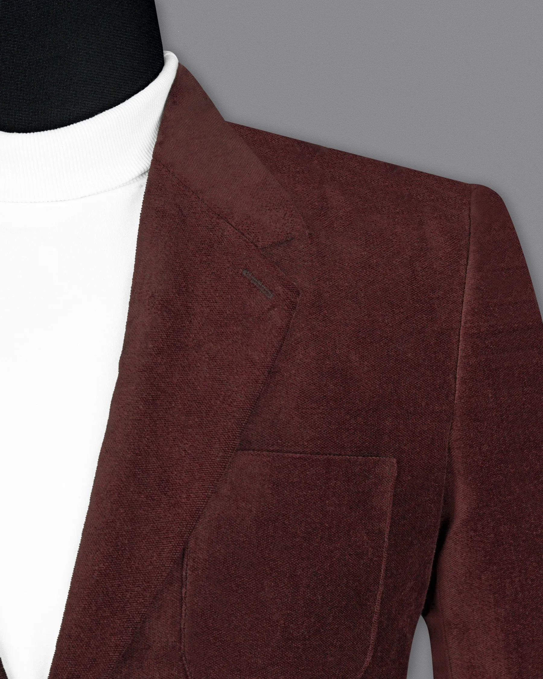 Persian Plum velvet Designer Sports Blazer