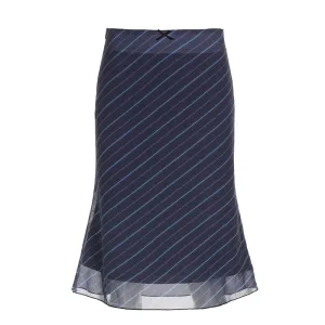 Pia Plaid Midi Skirt
