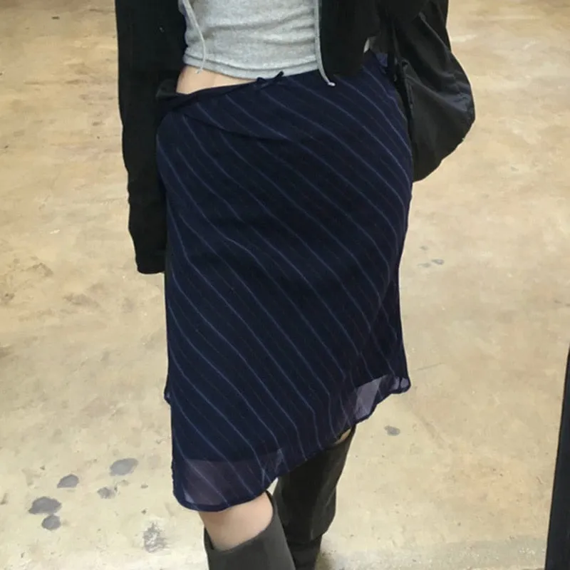 Pia Plaid Midi Skirt