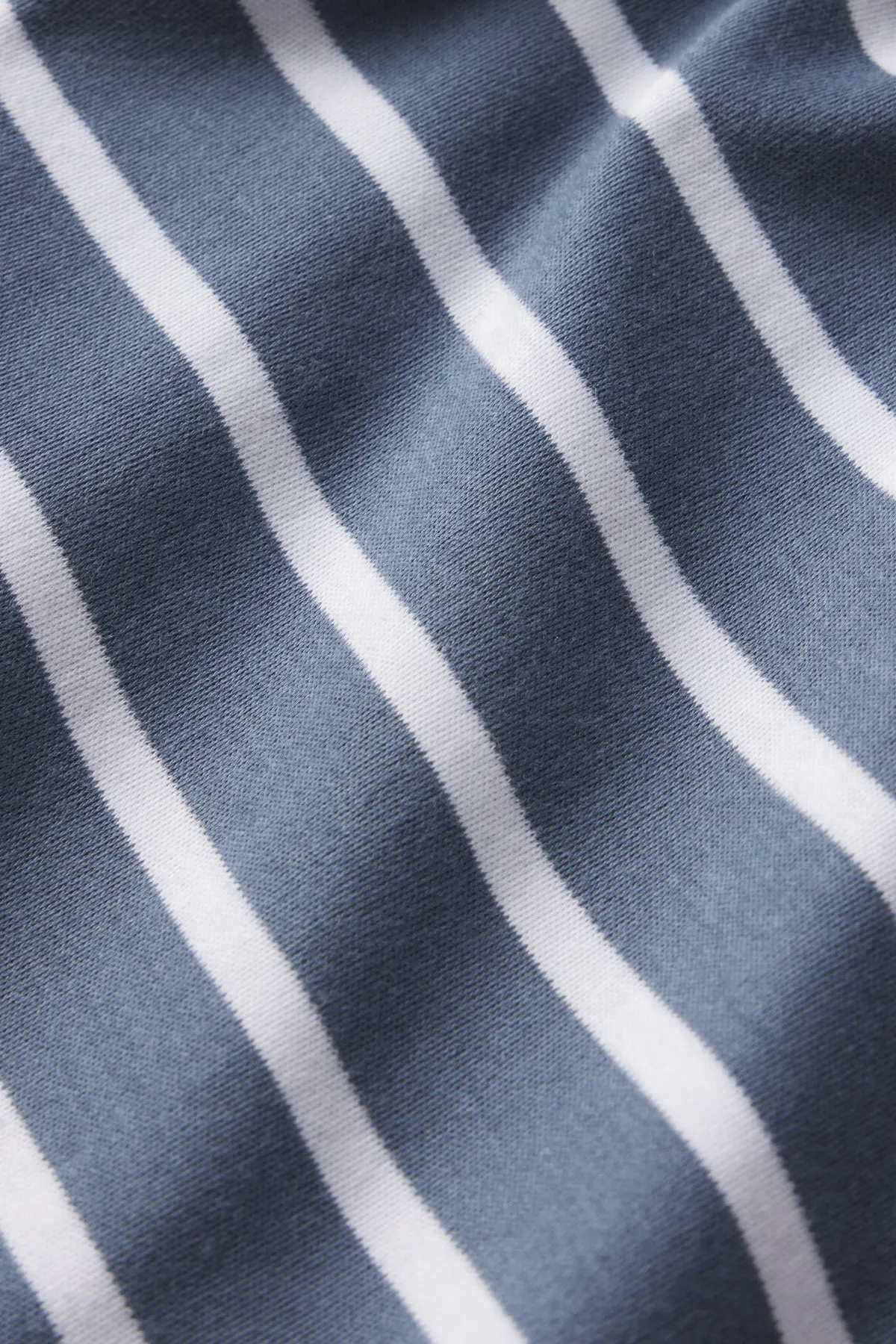 Pima Crew Long-Short Set in Sea Depth Anchor Stripe