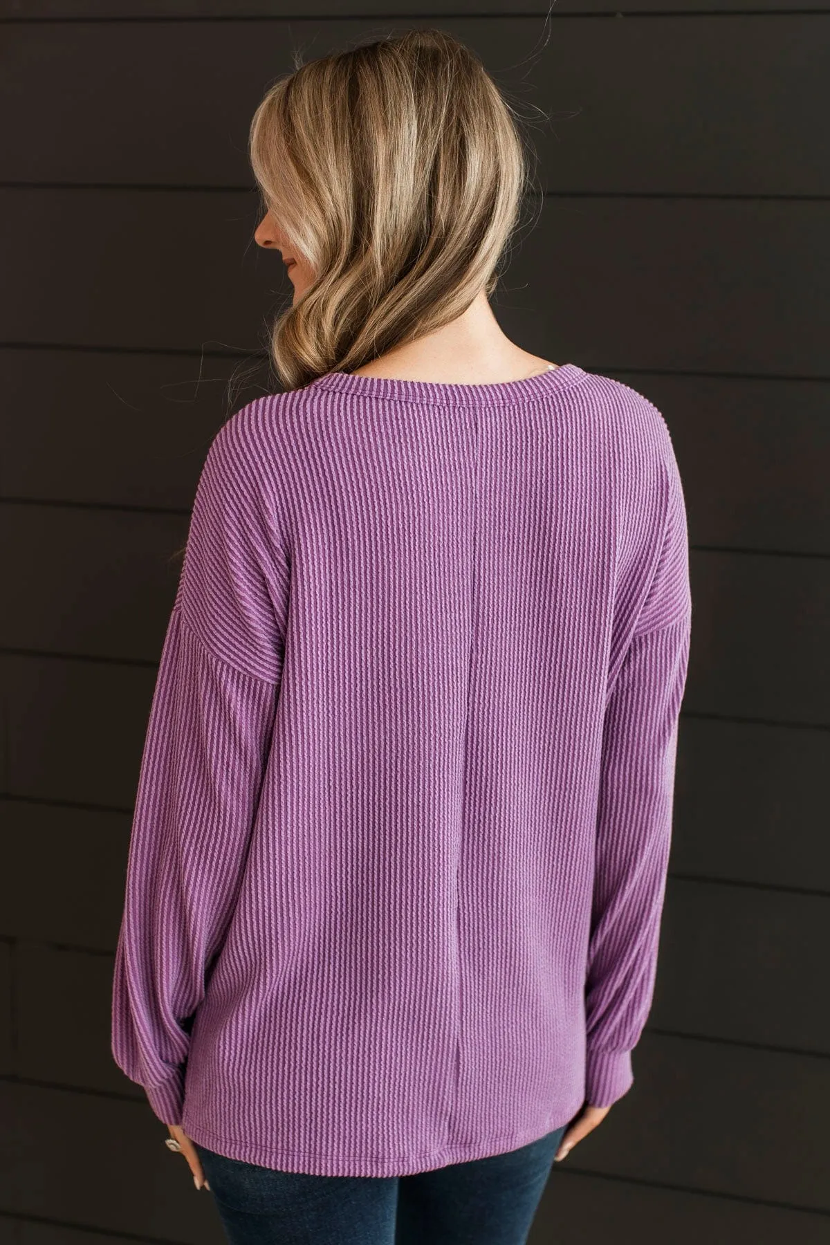 Pleased To Meet You Knit Top- Lavender