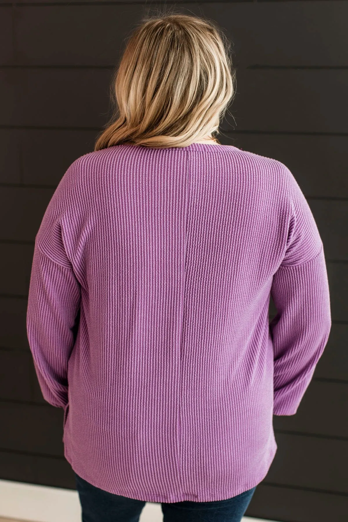 Pleased To Meet You Knit Top- Lavender