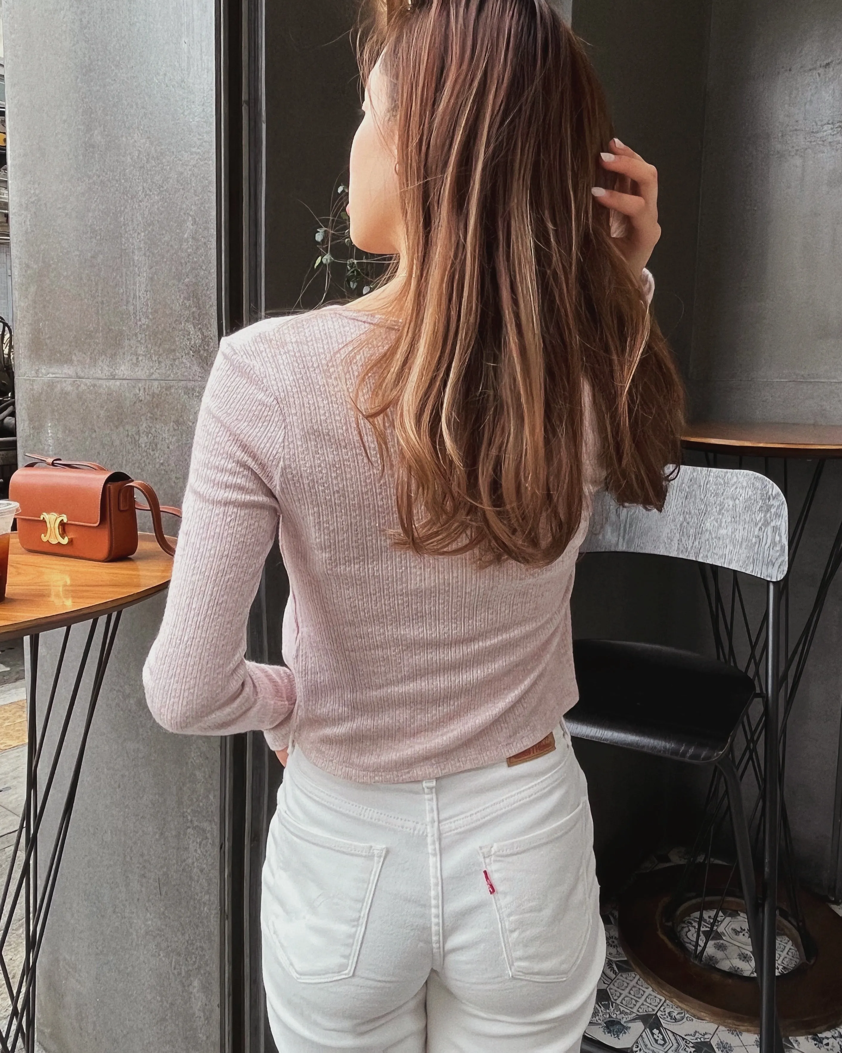 Pointelle Tie-Front Cami   Cardigan Set