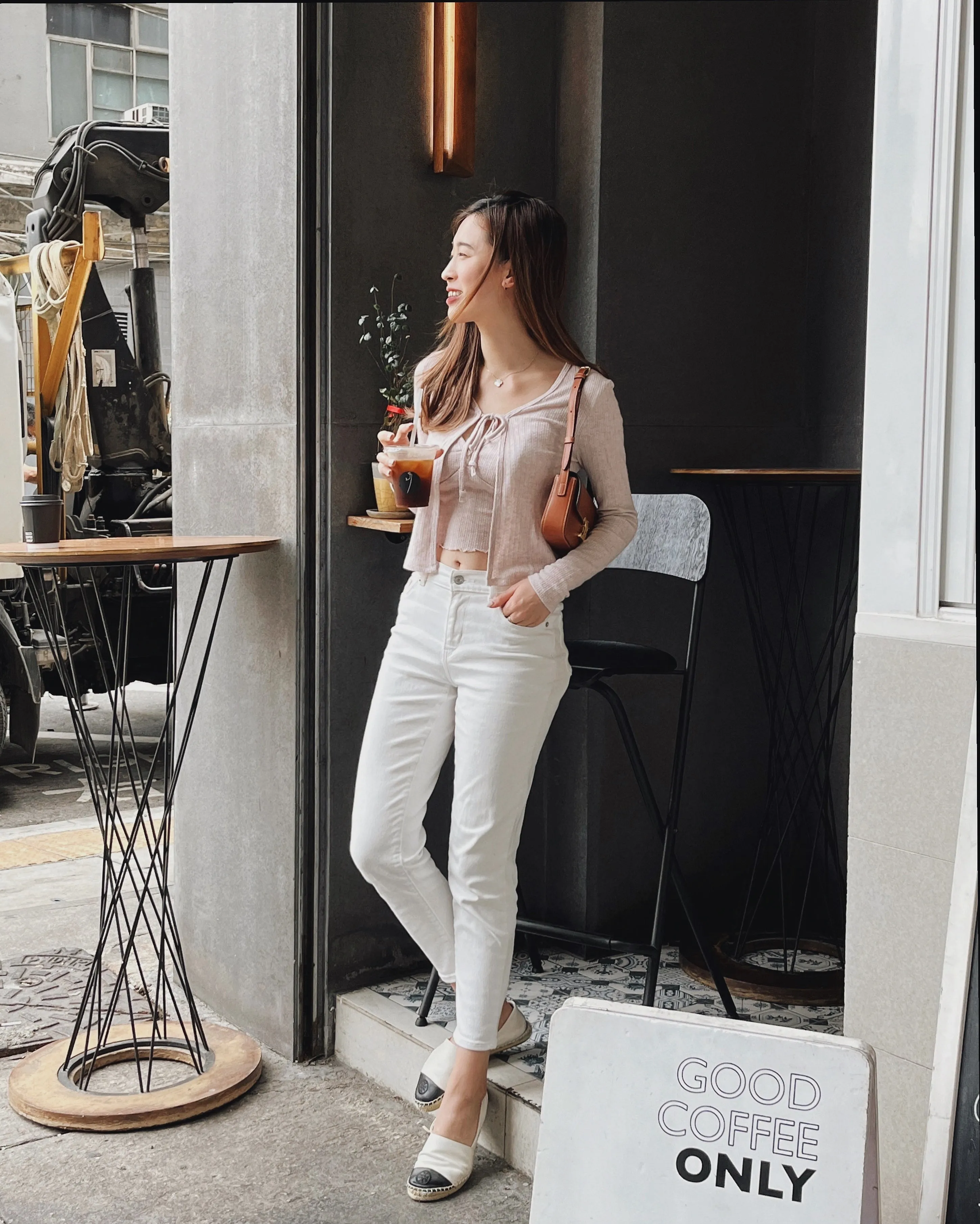 Pointelle Tie-Front Cami   Cardigan Set