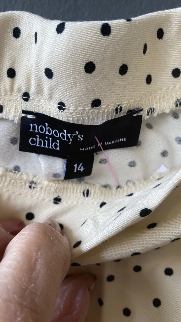 Polka Dot Slip Midi Skirt
