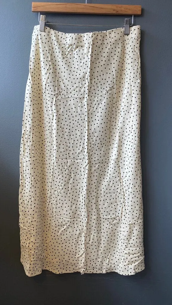 Polka Dot Slip Midi Skirt