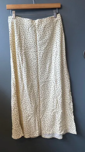 Polka Dot Slip Midi Skirt