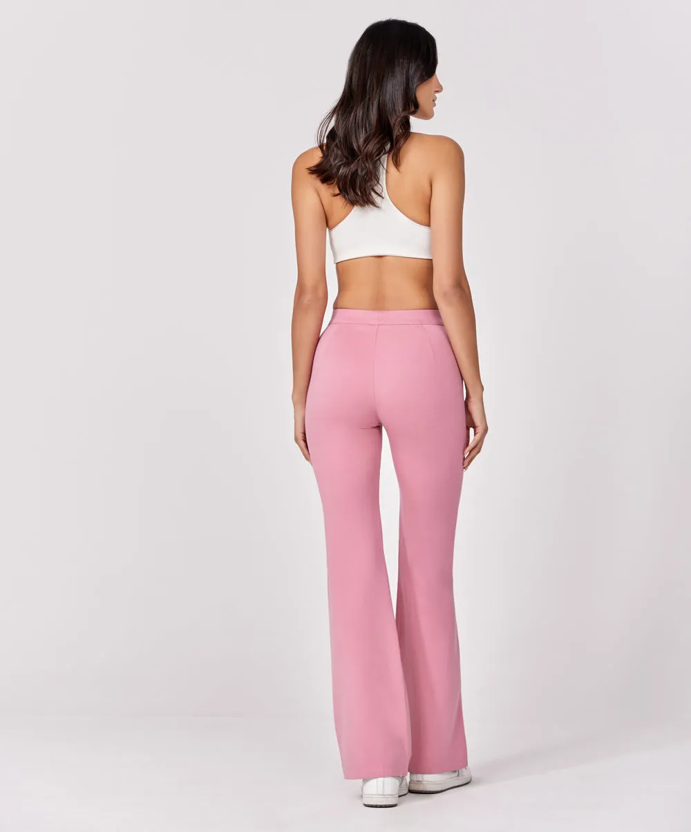 Ponte Flared Pink Pant