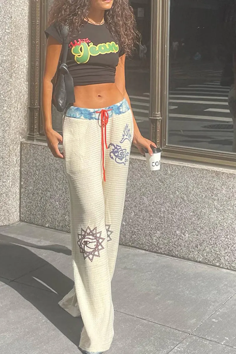 PT3262 Graphic Straight Leg Sweatpants