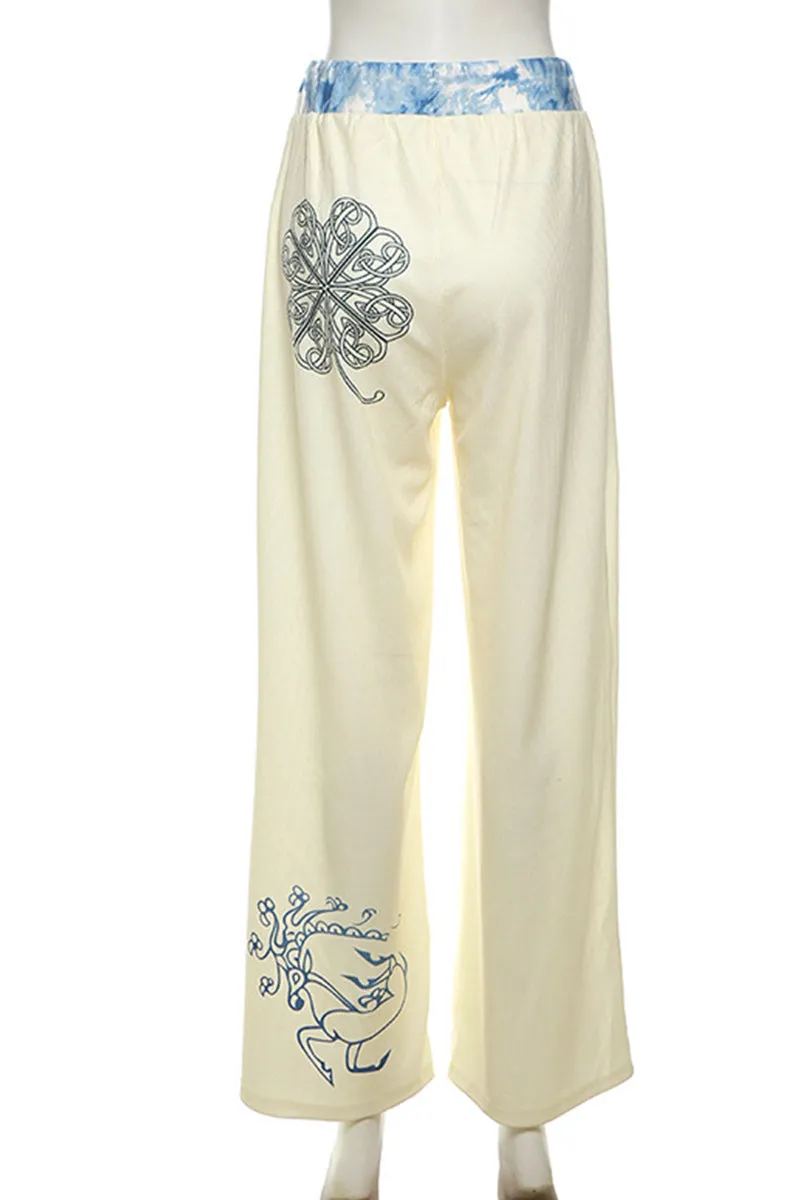 PT3262 Graphic Straight Leg Sweatpants