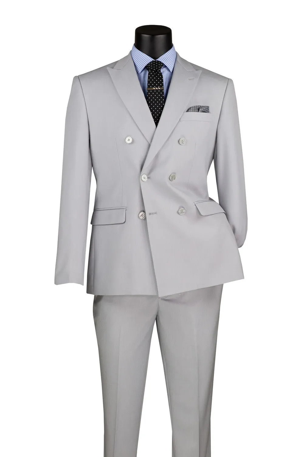 "Apex" Silver Suit (2-Piece Set)
