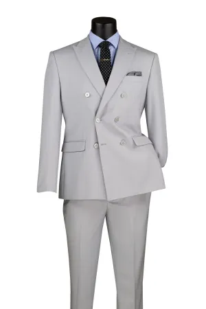 "Apex" Silver Suit (2-Piece Set)