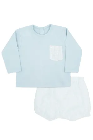 "Kaden" Blue Houndstooth Top & Jam Pants